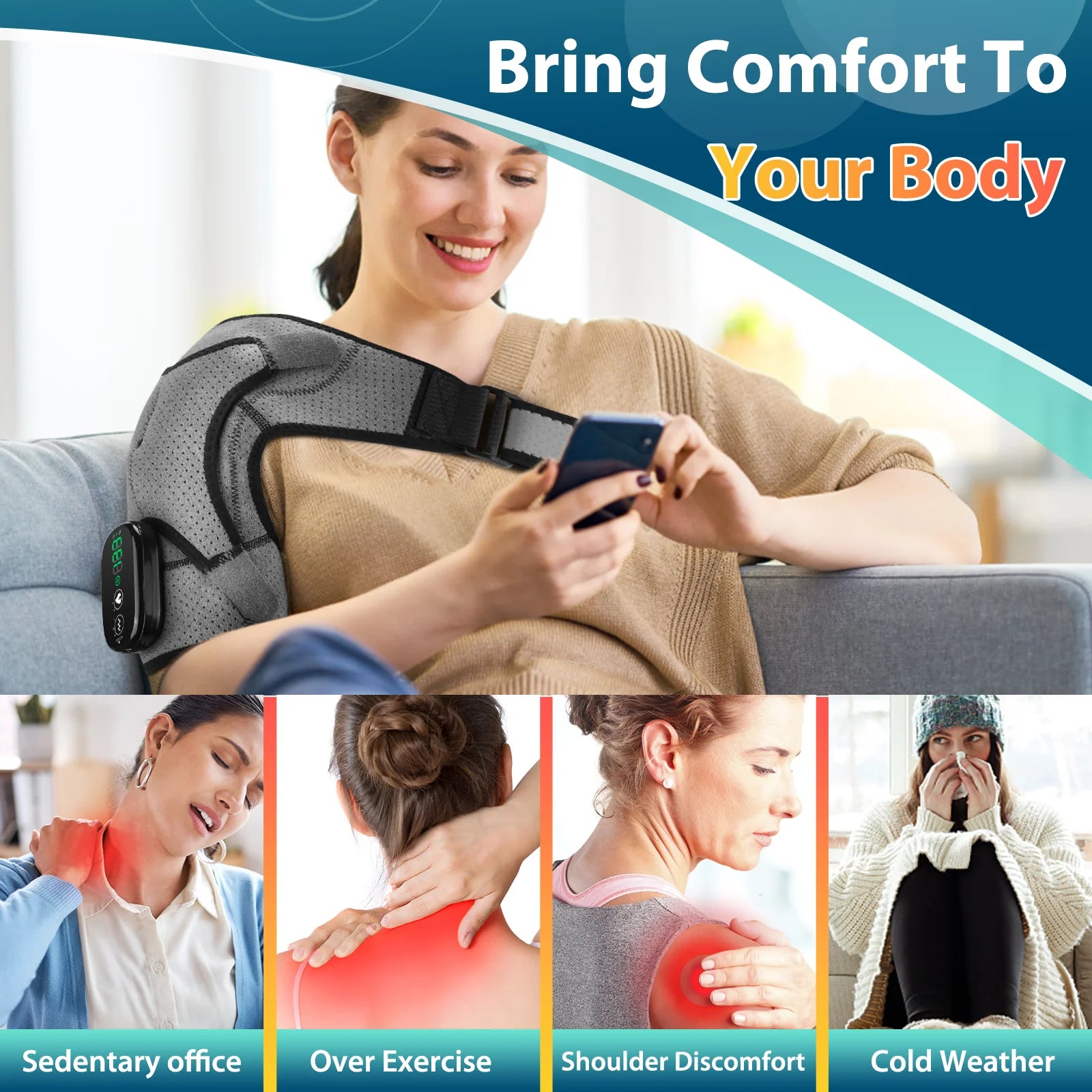 Heating Shoulder Massager